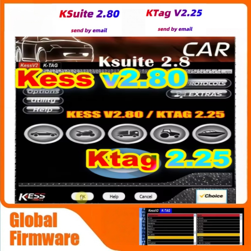 Ktag Ecu Tuning Tool - 최신 2024 KESS V2.80 수리 소프트웨어