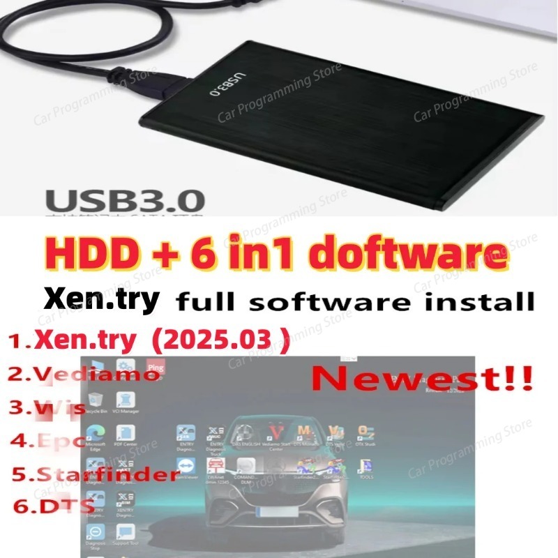Ecu Chip Tuning Tool Obd - Xentry 2025.03 진단 소프트웨어와 Tactrix Openport